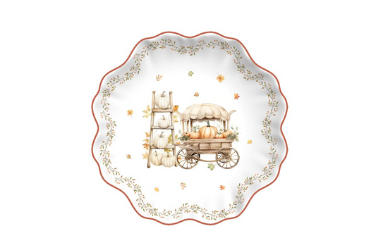 Piatto Dessert Autunno Vintage