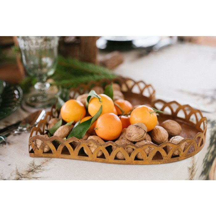 Vassoio Cuore metallo