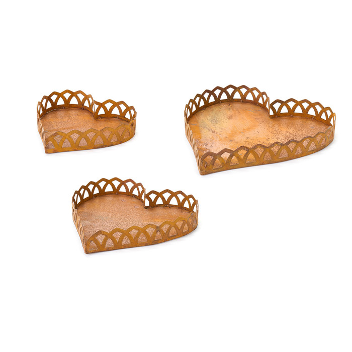 Vassoio Cuore metallo