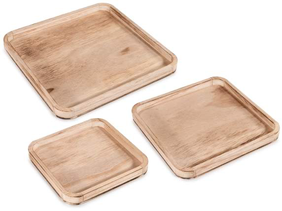 Vassoio Quadrato Legno