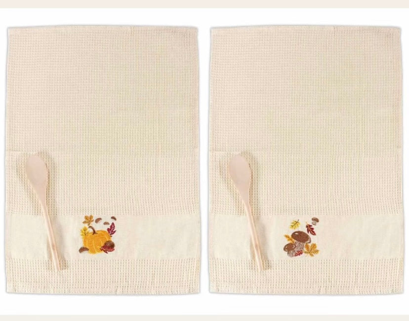 Cucchiaio con strofinaccio