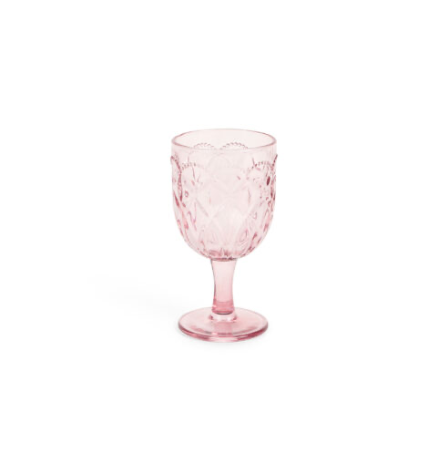 Set 6 Calici vetro rosa Fiorirà