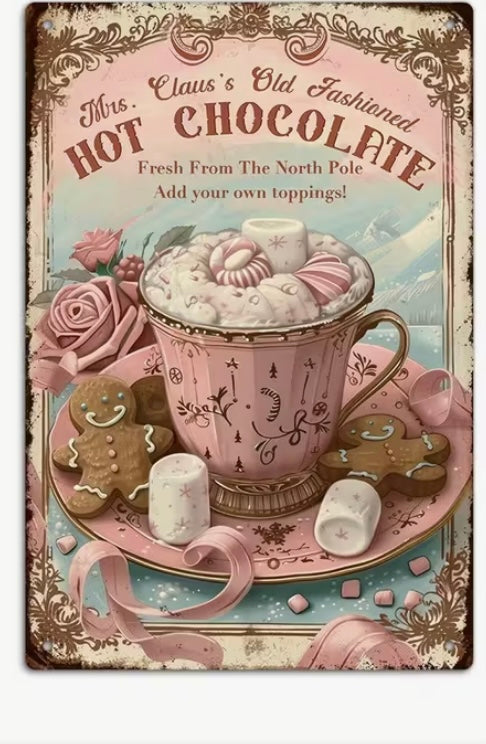 Targa metallo Hot Chocolate