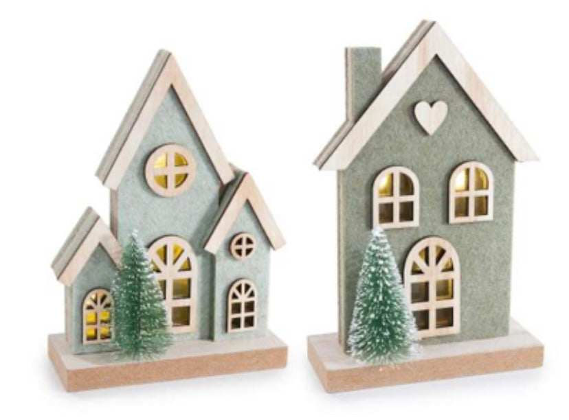 Casetta Legno e Panno Led