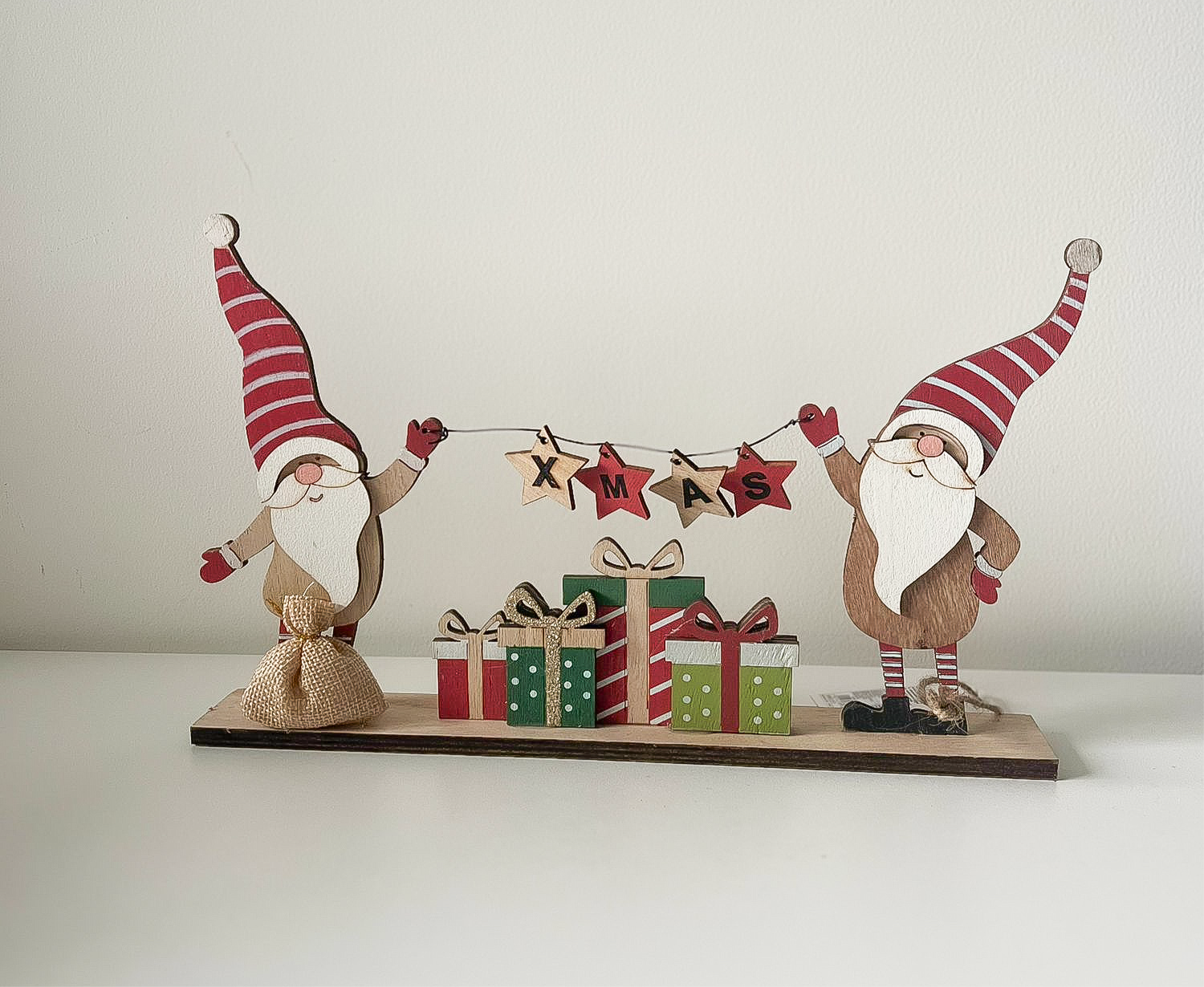 Gnometti con Ghirlanda Christmas