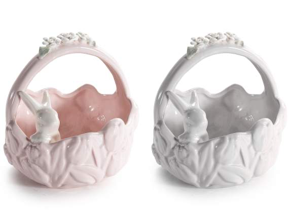 Cestino in porcellana Coniglietto