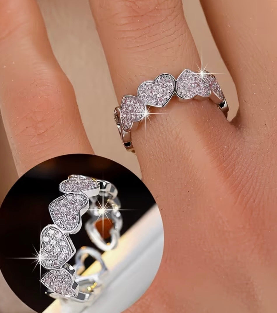 Anello Cuori Francesca (argento)