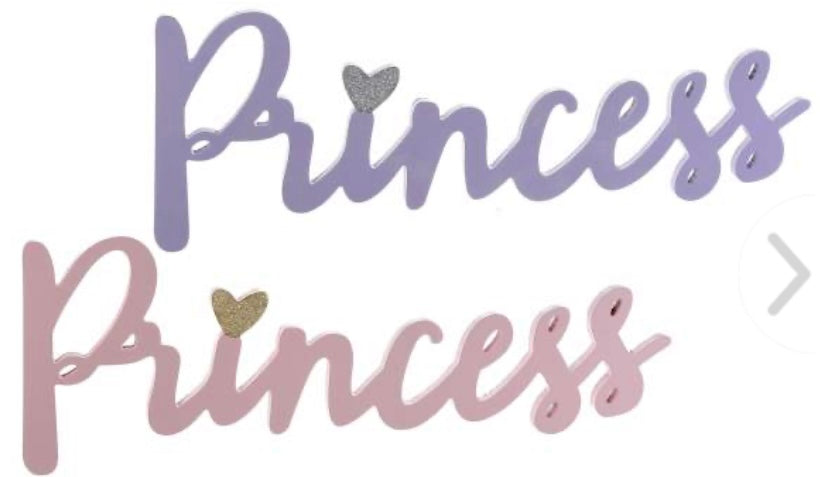 Scritta da Appendere “Princess”