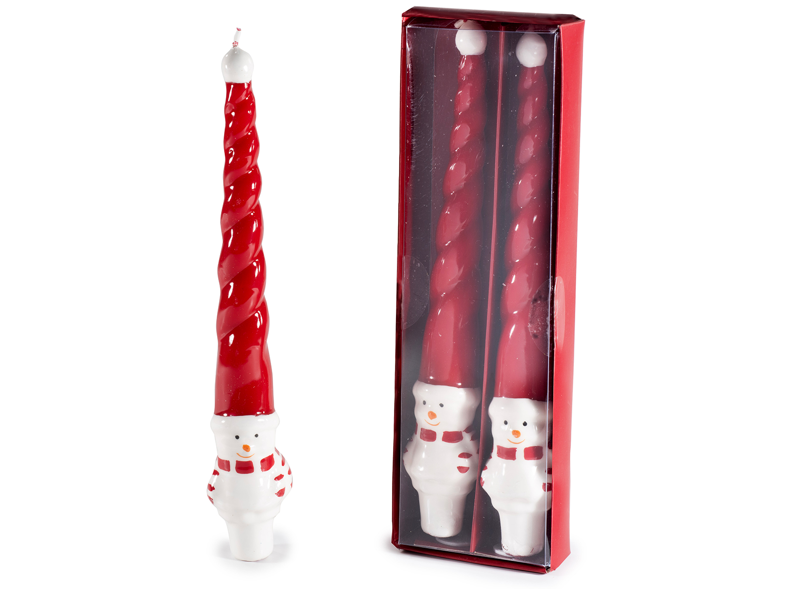 Set 2 candele Pupazzo Neve