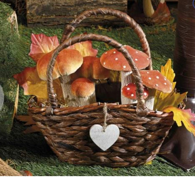 Tris di funghi in stoffa