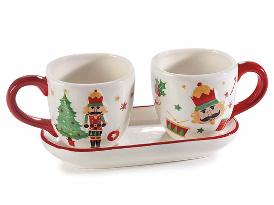 Set tazzine e vassoietto “schiaccianoci”