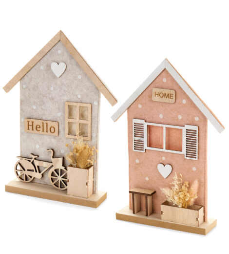 Casetta legno e feltro