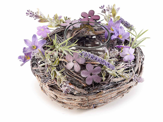 Portacandela lavanda