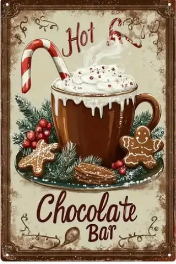 Targa metallo Chocolate Bar