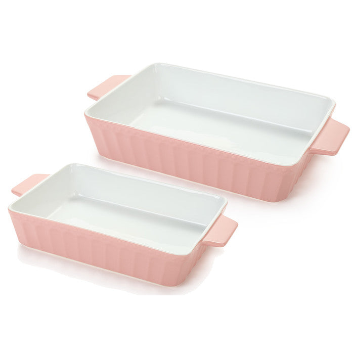 Set 2 teglie rosa