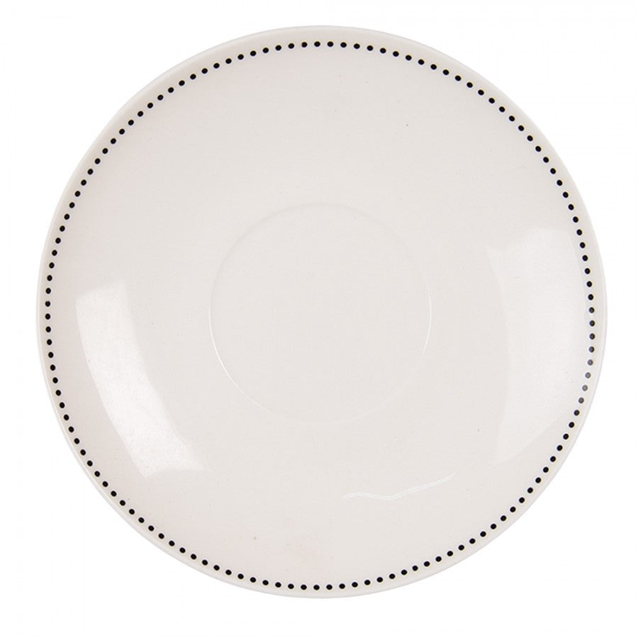 Tazza con Piattino decori neri