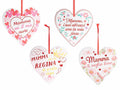 Cuore ceramica da appendere