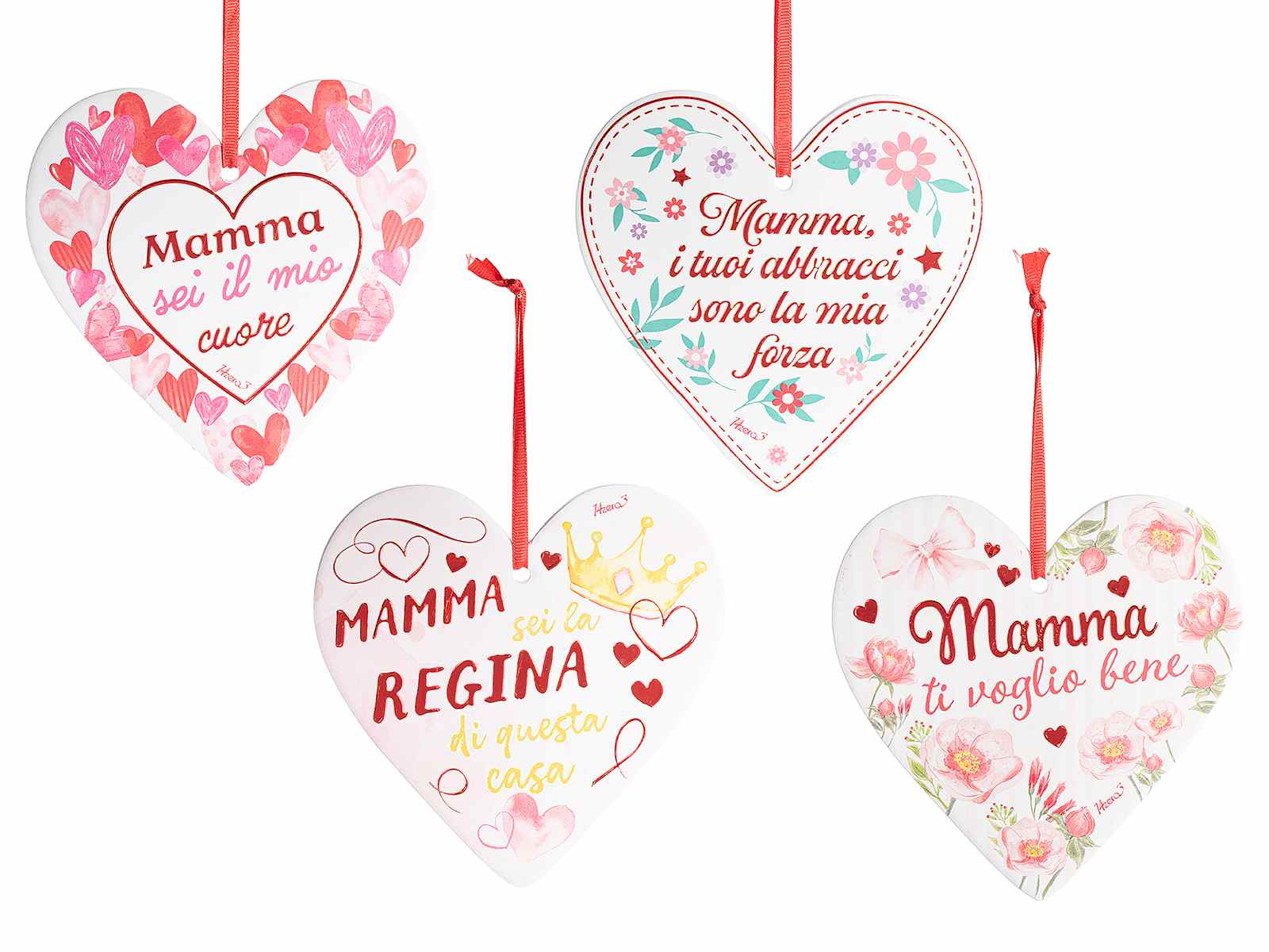 Cuore ceramica da appendere