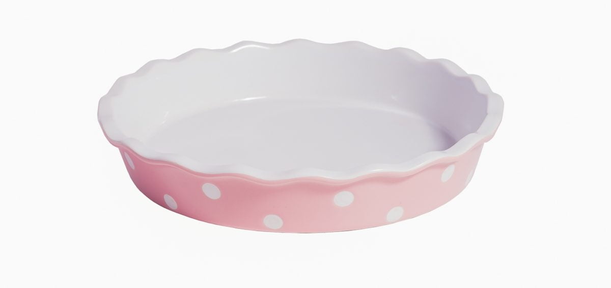 Tortiera Rosa con Pois